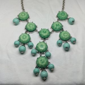 Two Summer Necklaces Green, Yellow & Blue